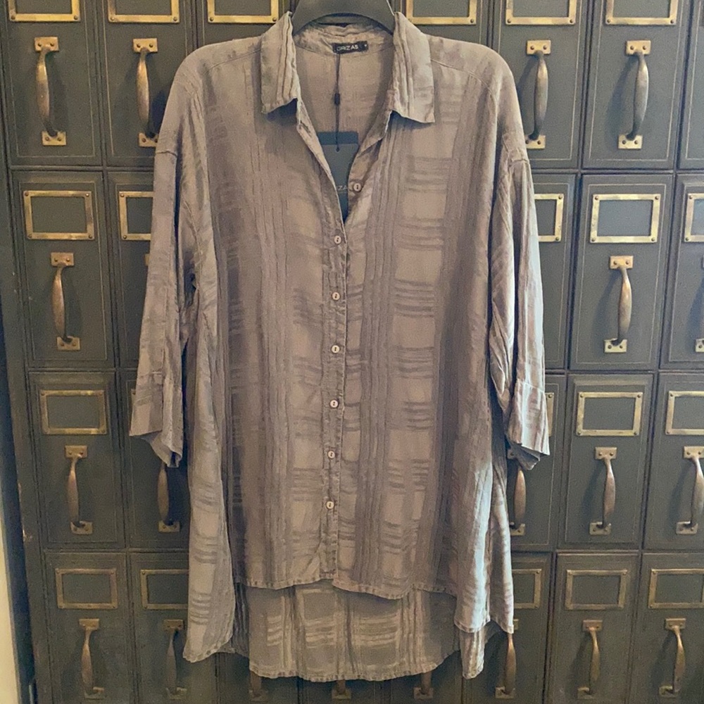 Grizas 100% Silk Long Shirt / Tunic